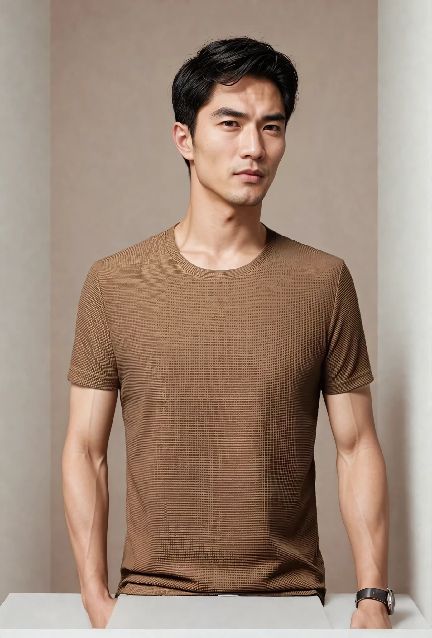 Herren T-Shirt mit Rundhalsausschnitt